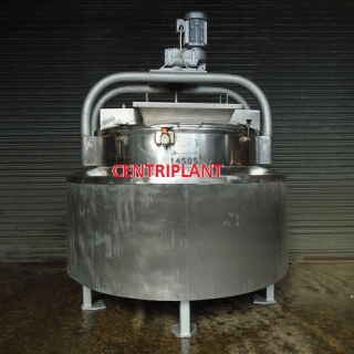 14505 - 750 LITRE STEAM JACKETED SIDE SCRAPE MIXING TANK