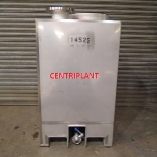 14525 - 1,000 LITRE SQUARE GRADE 316 STAINLESS STEEL TANK
