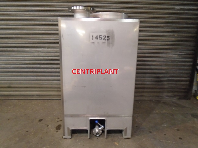 14525 - 1,000 LITRE SQUARE GRADE 316 STAINLESS STEEL TANK