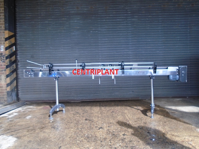 14538 - 100 MM WIDE 3 M LONG KING STAINLESS STEEL CONVEYOR