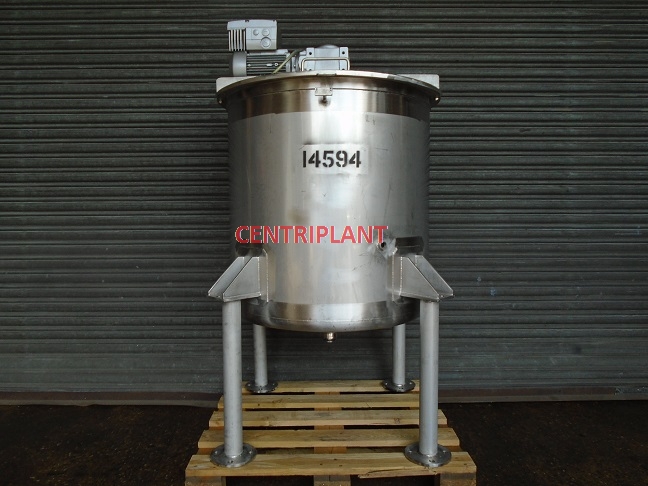 14594 - 330 LITRE STAINLESS STEEL GATE TYPE MIXING TANK