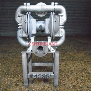 14595 - SANDPIPER STAINLESS STEEL DIAPHRAGM PUMP TYPE MODEL SA 2 A  2in  FLANGED CONNECTIONS
