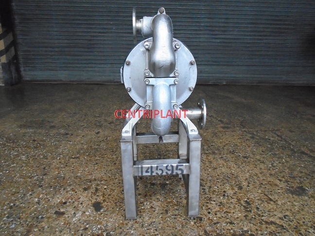 14595 - SANDPIPER STAINLESS STEEL DIAPHRAGM PUMP TYPE MODEL SA 2 A  2in  FLANGED CONNECTIONS