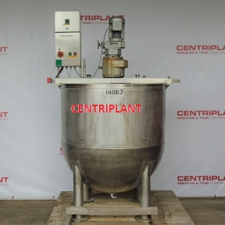 14667 - 1500 LTR STN/STL WATER JACKETED WITH 2.2 KW ANCHOR MIXER
