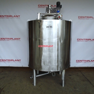 14715 - 2,000 LITRE STAINLESS STEEL JACKETED MIXING TANK