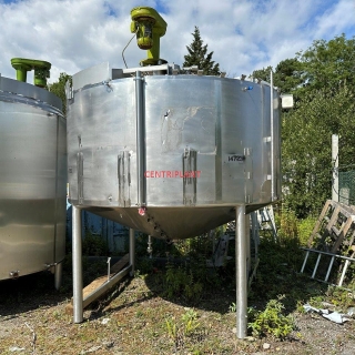 14723 - 9,100 LITRE STAINLESS STEEL 316 GRADE JACKETED AND INSULATED MIXING TANK