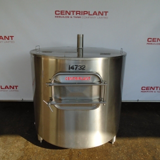 14732 - 1,375 LITRE STAINLESS STEEL TANK WITH IMMERSION HEATERS