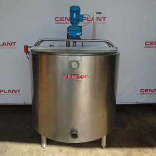 14754 - 1,000 LITRE STAINLESS STEEL WATER JACKETED MIXING TANK