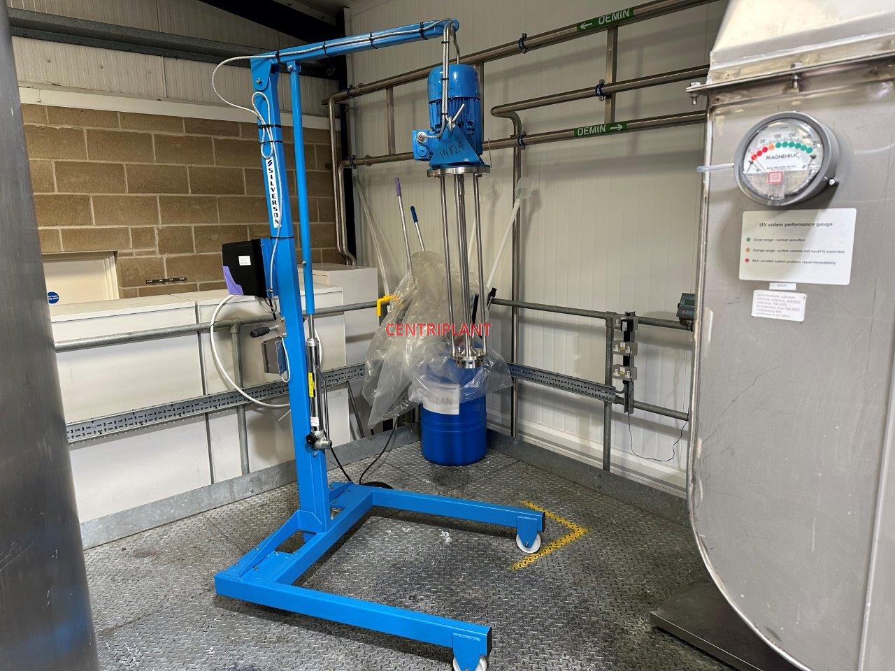 14824 SILVERSON HIGH SHEAR MIXER MOUNTED ON MOBIL HYDRALIC STAND