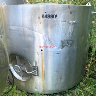 14890 - 5,350 LITRE STAINLESS STEEL TANK, INSIALTED AND CLAD WITH WELDED STAINLESS STEEL CLADDING