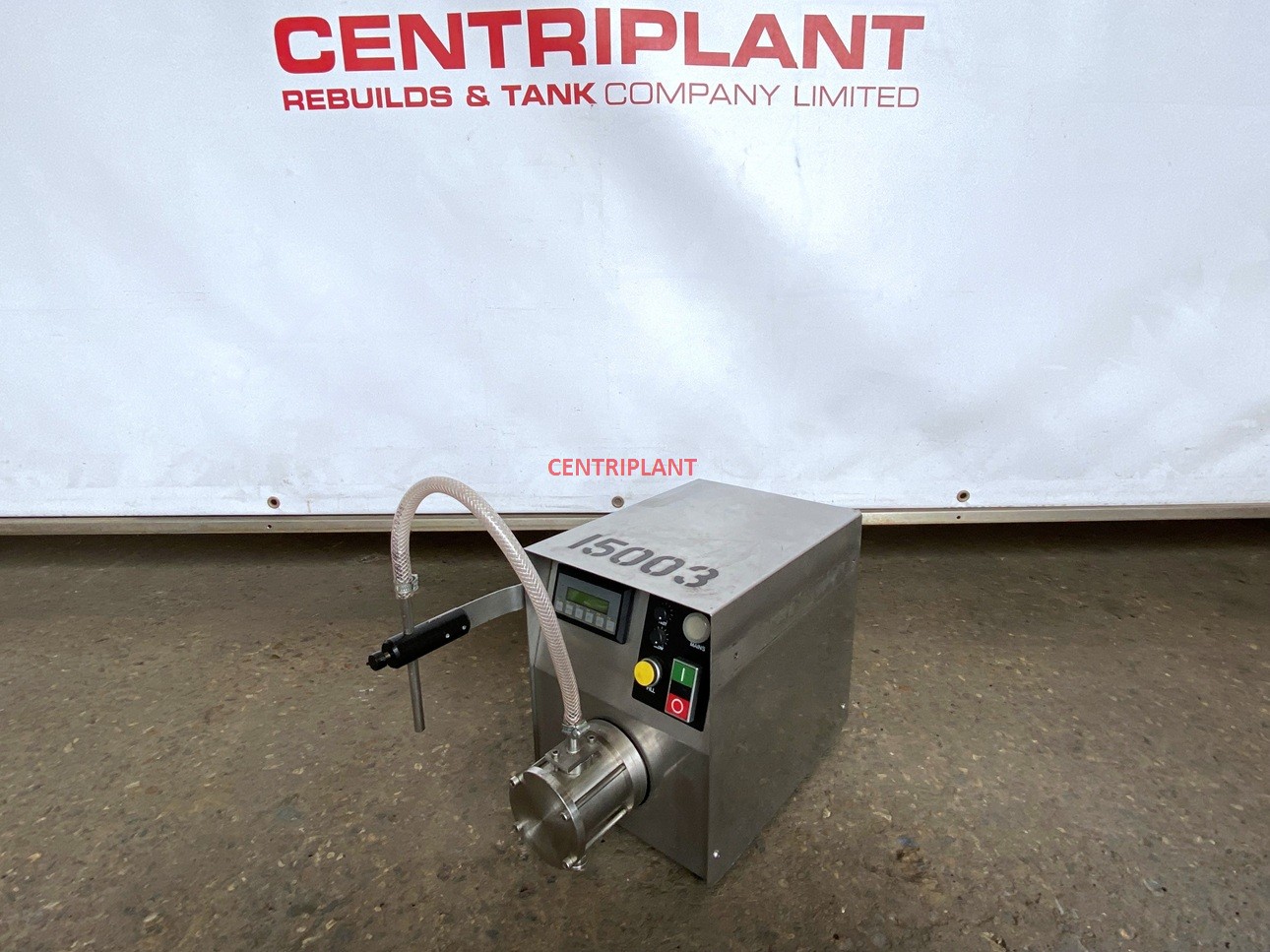 15003 - CENTRIPLANT SEMI AUTO SINGLE HEAD GEAR PUMP FILLER MODEL 316 0.36KW