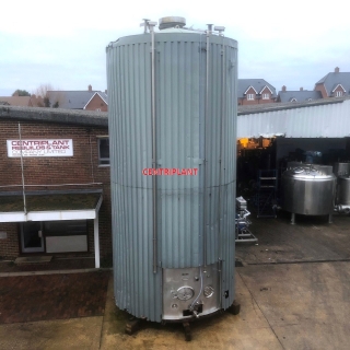15044 - 67,000 LITRE VERTICAL STAINLESS STEEL TANK, INSULATED AND CLAD
