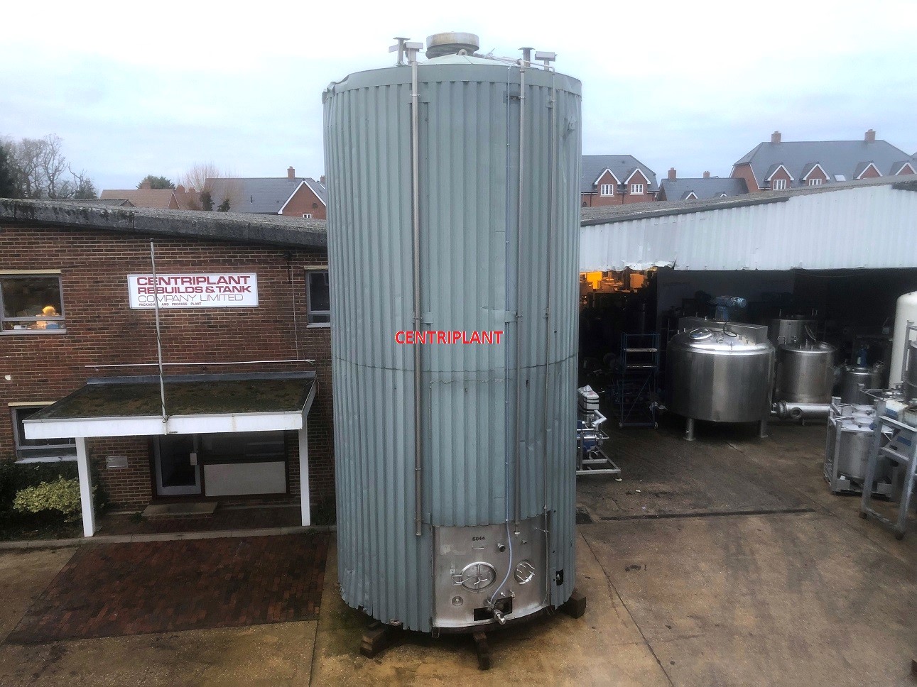 15044 - 67,000 LITRE VERTICAL STAINLESS STEEL TANK, INSULATED AND CLAD