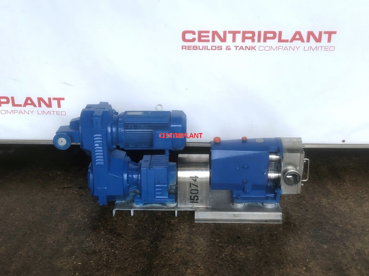 15074 - ALFA LAVAL STAINLESS STEEL LOBE PUMP 5.5 KW 3in  RJT CONNECTIONS