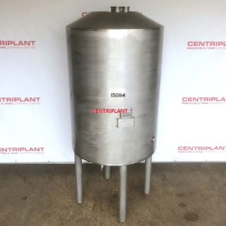 15084 - 1,650 LITRE STAINLESS STEEL PRESSURE TANK INSULATED AND CLAD WITH STAINLESS STEEL