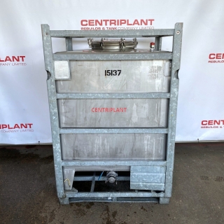 15137 - 1,000 STAINLESS STEEL IBC WITH GALVANIZED FRAME