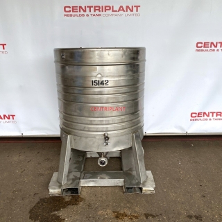 15142 - 1,000 LITRE STAINLESS STEEL TRANSPORT TANK 2in  RJT OUTLET