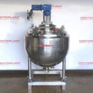 15148 - 1,000 LITRE STAINLESS STEEL STEAM JACKETED ATEX RATED MIXING TANK