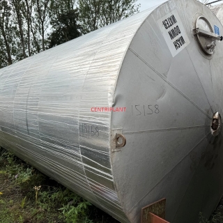 15158 - 31,000 LITRE VERTICAL STAINLESS STEEL EPOXY LINED TANK INSULATED AND CLAD WITH ALUMIMIUM