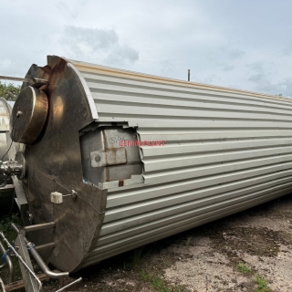 15194 - 28,000 LITRE VERTICAL STAINLESS STEEL TANKS, INSULATED AND CLAD