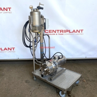 15202 - SILVERSON HIGH SHEAR MODEL 400LS 3KW MOUNTED ON MOBILE BASE WITH PRESSURE VESSEL
