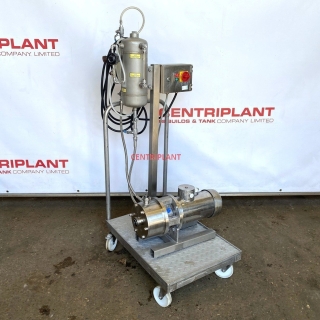 15203 - SILVERSON HIGH SHEAR MODEL 400LS 3KW MOUNTED ON MOBIL BASE WITH PRESSURE VESSEL