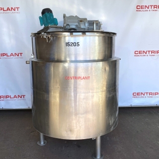 15205 - 1,000 LITRE STEAM JACKETED MIXING TANK WITH ANCHOR MIXER AND HIGH SHEAR