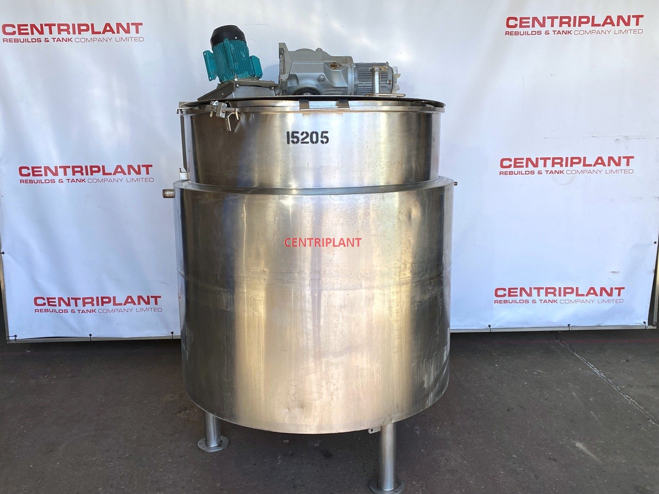 15205 - 1,000 LITRE STEAM JACKETED MIXING TANK WITH ANCHOR MIXER AND HIGH SHEAR