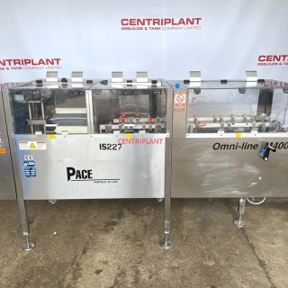 15227 - PACE BOTTLE UNSCRAMBLER MODEL M400 CE AND ELEVATOR.