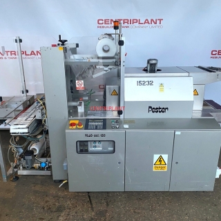 15232 - PESTER SIDE INFEED SLEEVE SEALER AND SHRINK WRAP TUNNEL TYPE:PEWO-PACK 450