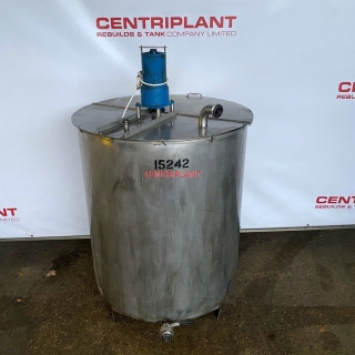 15242 - 1,000 LITRE STAINLESS STEEL OPEN TOP TANK WITH MIXER 240V
