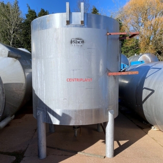 15247 - 6,300 LITRE STAINLESS STEEL OPEN TOP TANK