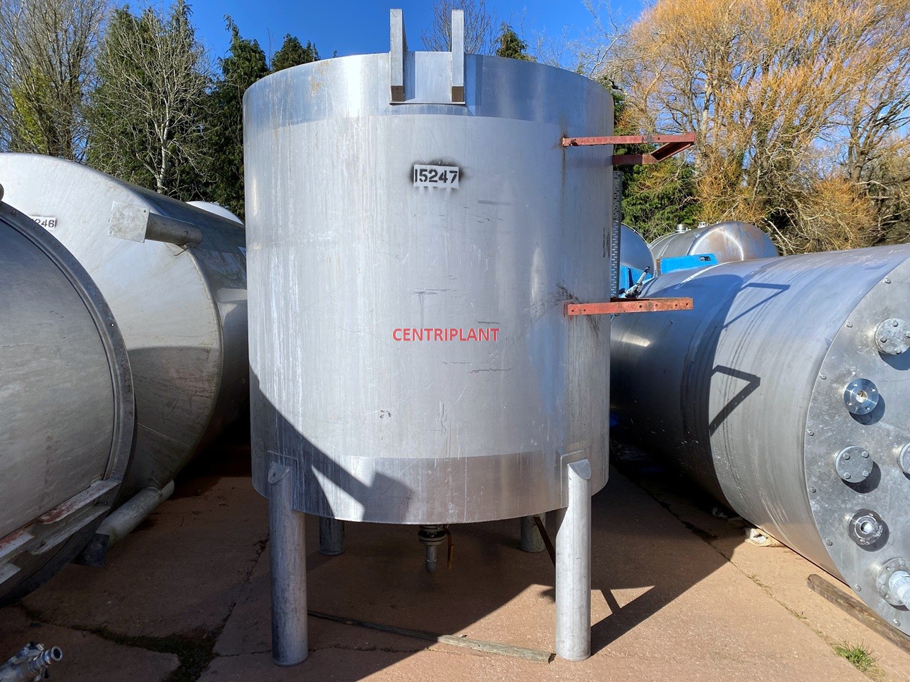 15247 - 6,300 LITRE STAINLESS STEEL OPEN TOP TANK