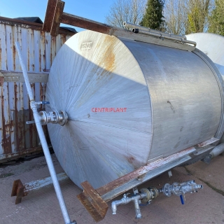 15249 - 9,000 LITRE STAINLESS STEEL OPEN TOP TANK