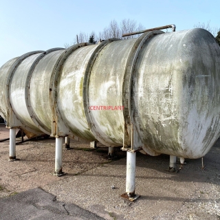 15250 - 33,500 LITRE HORIZONTAL STAINLESS STEEL TANK