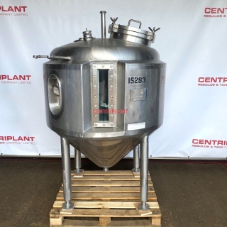 15283 - 900 LITRE STAINLESS STEEL PRESSURE TANK WITH CHIILED/STEAM JACKET