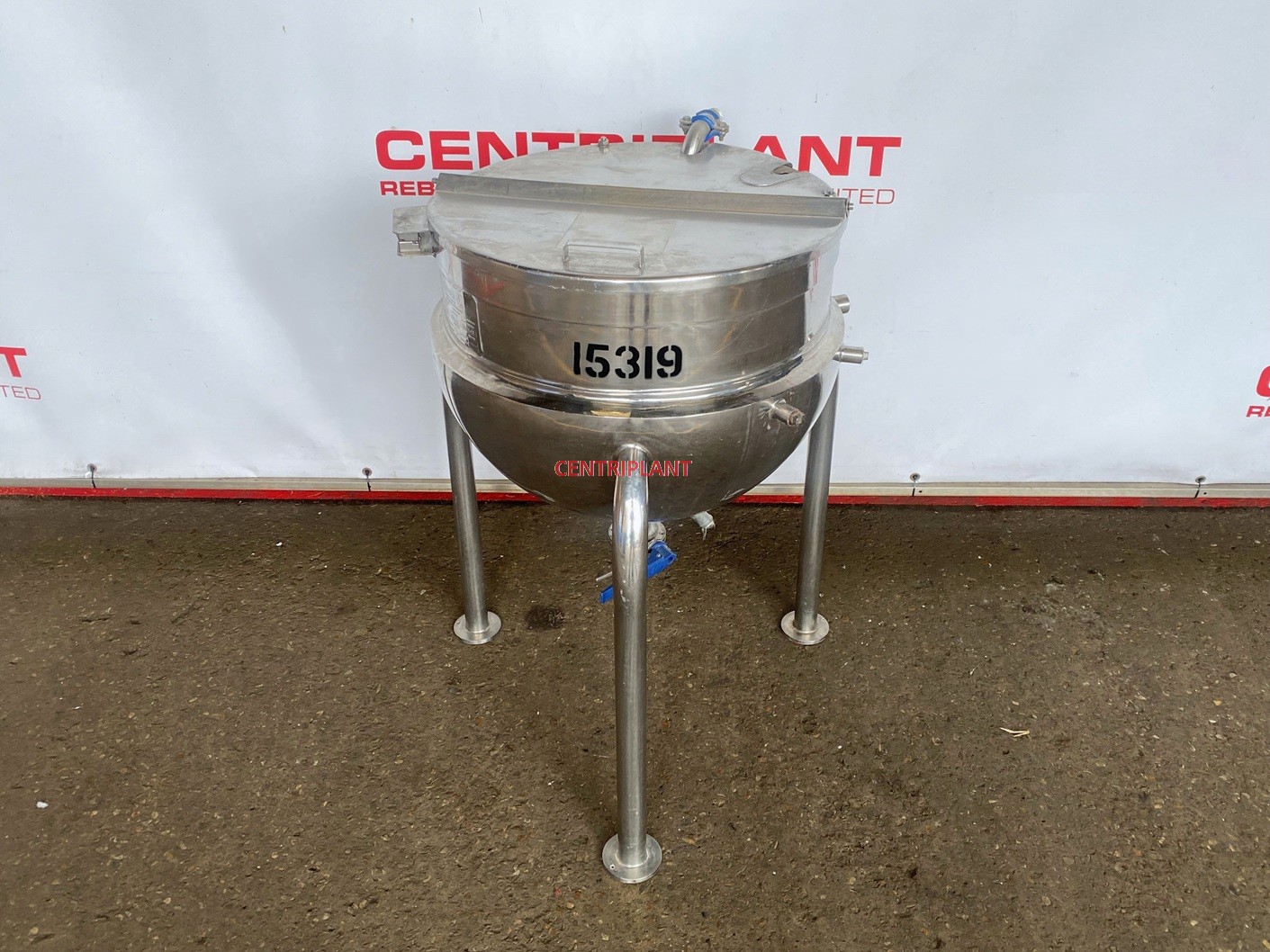 15319 - 100 LITRE GIUSTI STEAM JACKED MIXING PAN