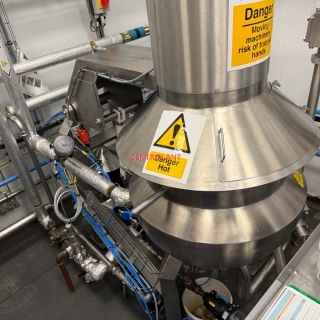 15347 - 68 LITRE STAINLESS STEEL GRADE 316 STEAM JACKETED CONTRA ROTAING MIXING TANK SIDE SCRAPE & HIGHSHEAR