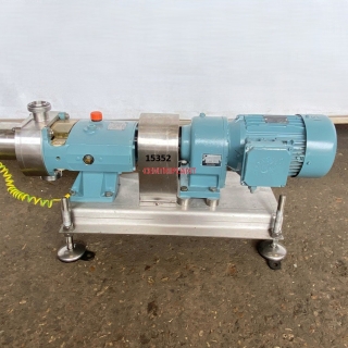 15352 - ALFA LAVAL  LOBE PUMP MODEL SRU2/018/HS 1.5 in  RJT CONNECTIONS, 1.5 KW DRIVE MOTOR