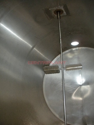 3108 - 16000 LTR HORIZONTAL STAINLESS STEEL TANK INSULATED AND CLAD WITH MILD STEEL CLADDING