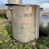 3889 - 3,000 LITRE STAINLESS STEEL OPEN TOP TANK, INSULATED AND CLAD FITTED WITH INTERNAL STEAM COIL.