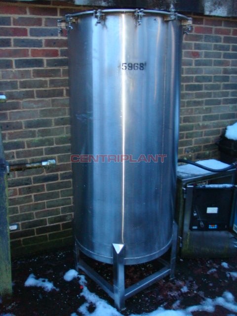 5968 - 740 LITRE STAINLESS STEEL OPEN TOP TANK