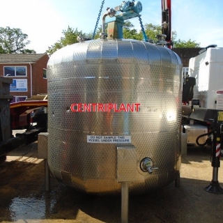 96140 - 8,500 LITRE STAINLESS STEEL MIXING TANK
