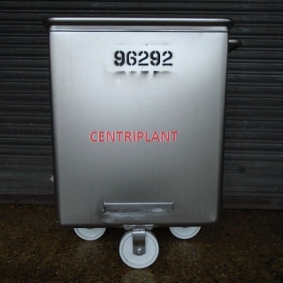 96292 - 279 LITRE STAINLESS STEEL MOBILE OPEN TOP TANKS