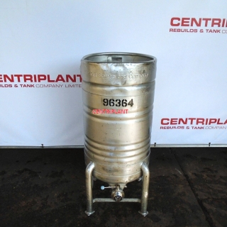 96364 - 200 LITRE STAINLESS STEEL MOBILE PRESSURE RATED TANK