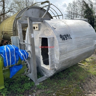 96391 - 10,000 LITRE STAINLESS STEEL SAW TOOTH MIXING TANK 37KW