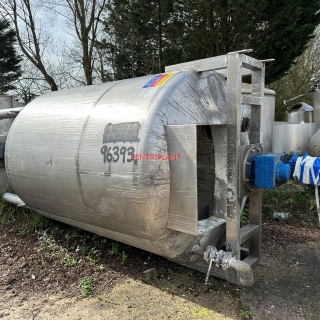 96393 - 12,000 LITRE STAINLESS STEEL MIXING TANK 7.5 KW