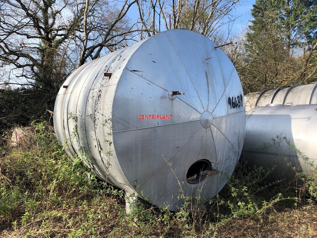 96439 - STAINLESS STEEL HORIZONTAL INSULATED STORAGE TANK