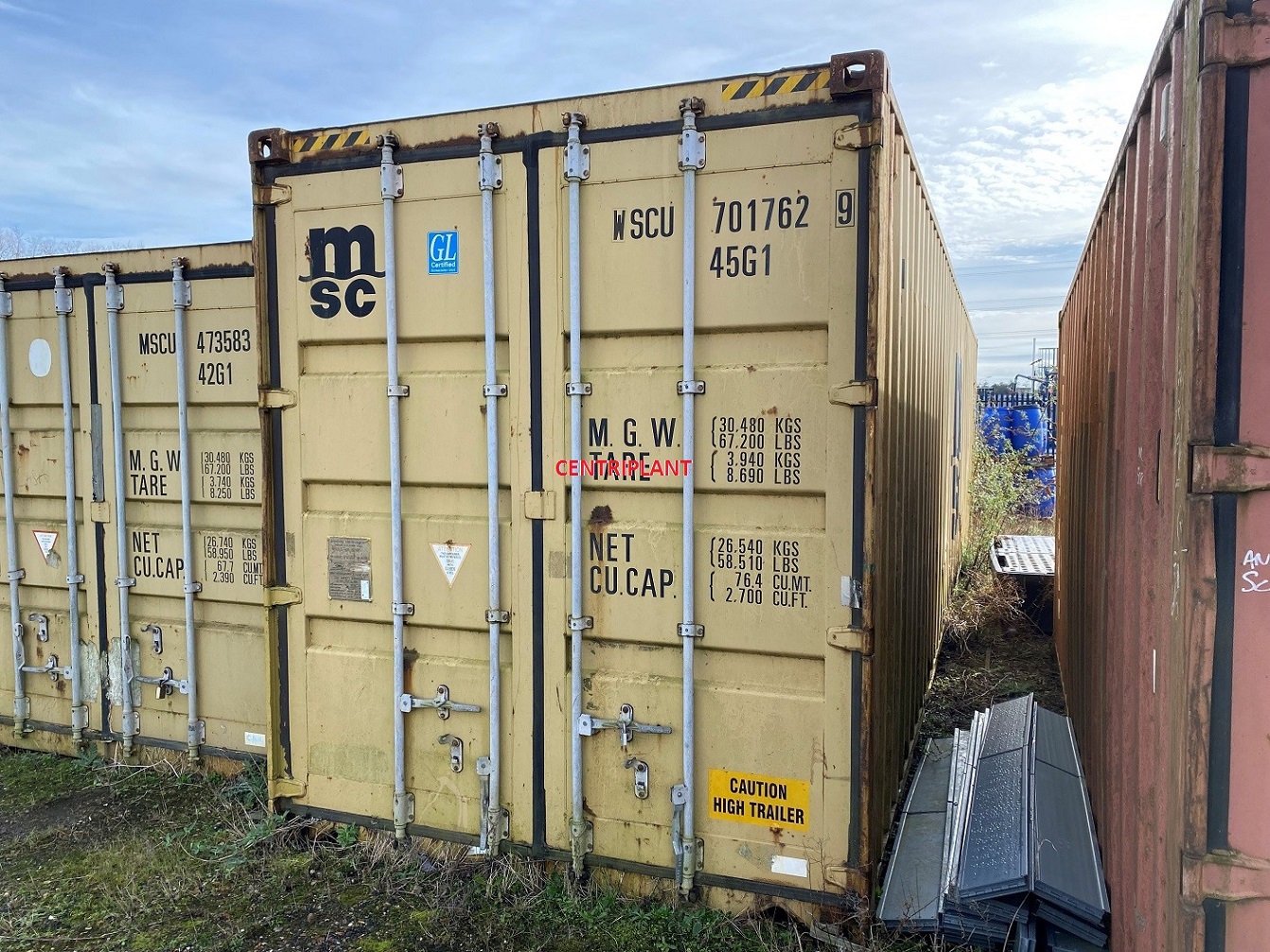 96454 - 12 M LONG HIGH CUB SHIPPING CONTAINER