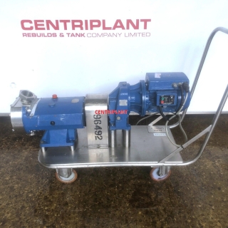 96492 - ALFA LAVAL SX 4/063/H PORTABLE VARIABLE SPEED STAINLESS STEEL LOBE PUMP  3KW 2.5in  CONNECTIONS.